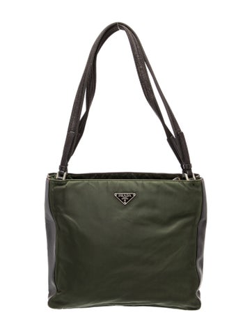 Tessuto Nylon Top Handle Bag