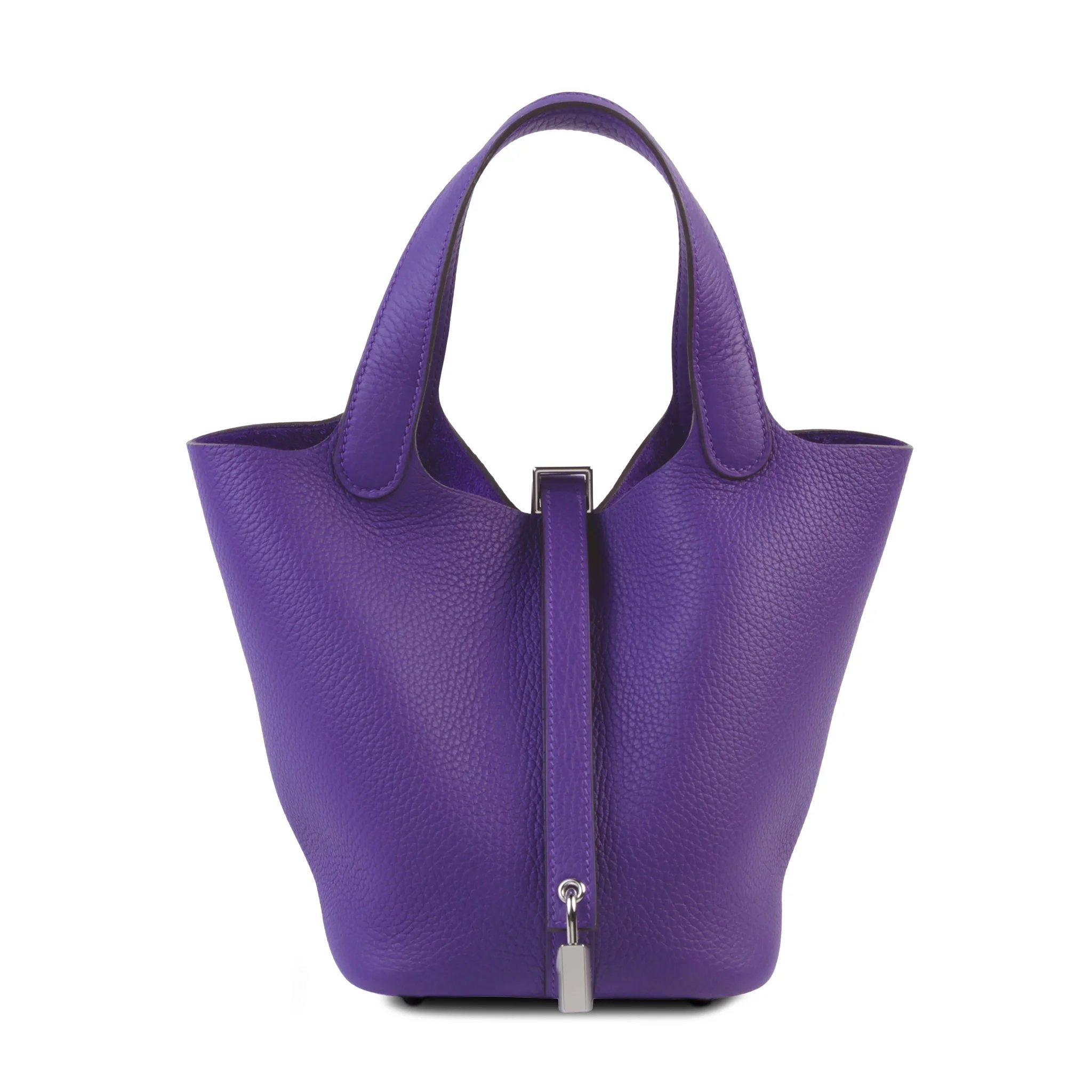 Brand New ( Rank N ) HERMÈS Picotin Lock PM Purple (X3) Clemence Palladium hardware G (2026)
