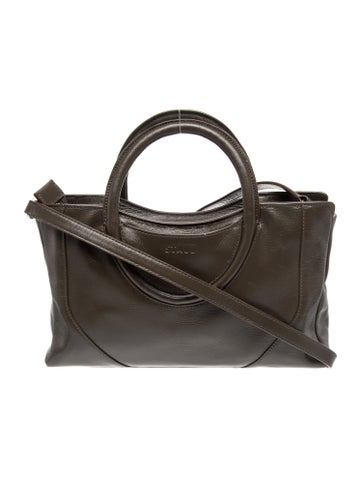 Leather Top Handle Bag