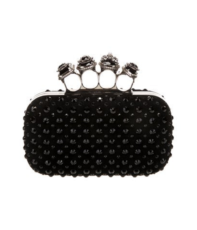 Alexander McQueen Mcqueen Satin Top Handle Bag