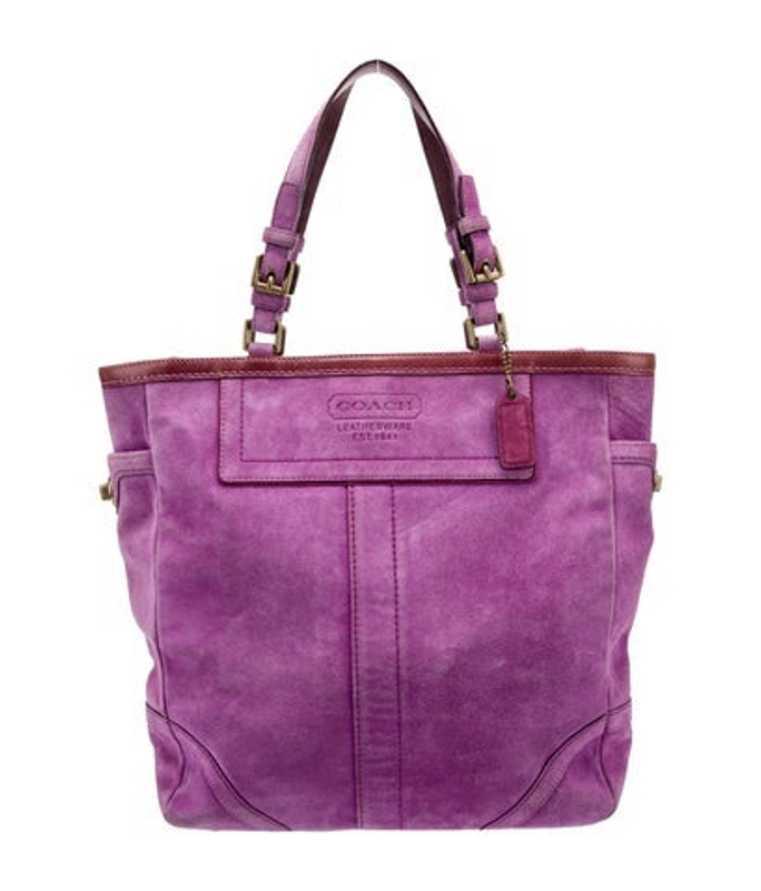 Coach Suede Top Handle Bag