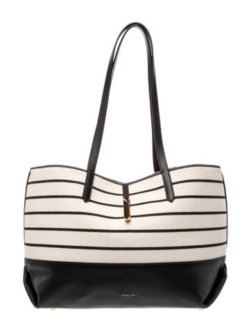 Canvas Leather Tote Bag