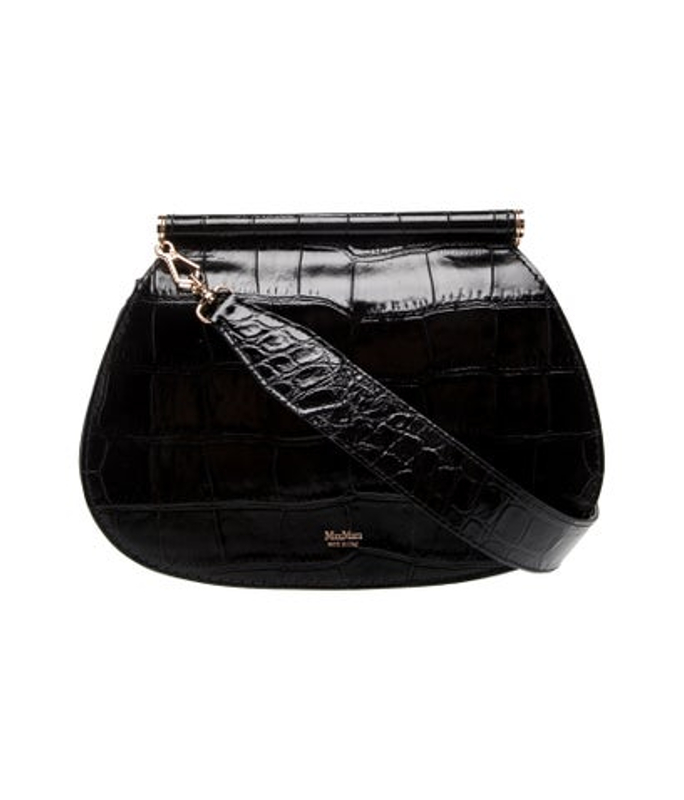 Max Mara Mara Embossed Leather Crossbody Bag