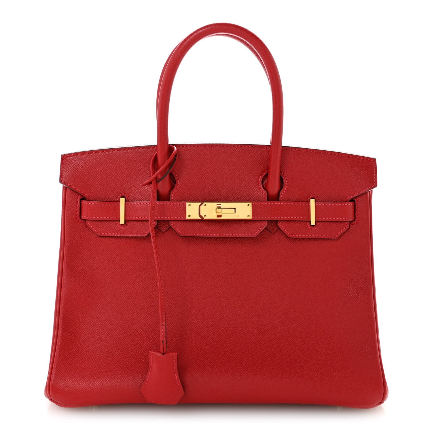 Hermes Epsom BIRKIN 30 Rouge Casaque