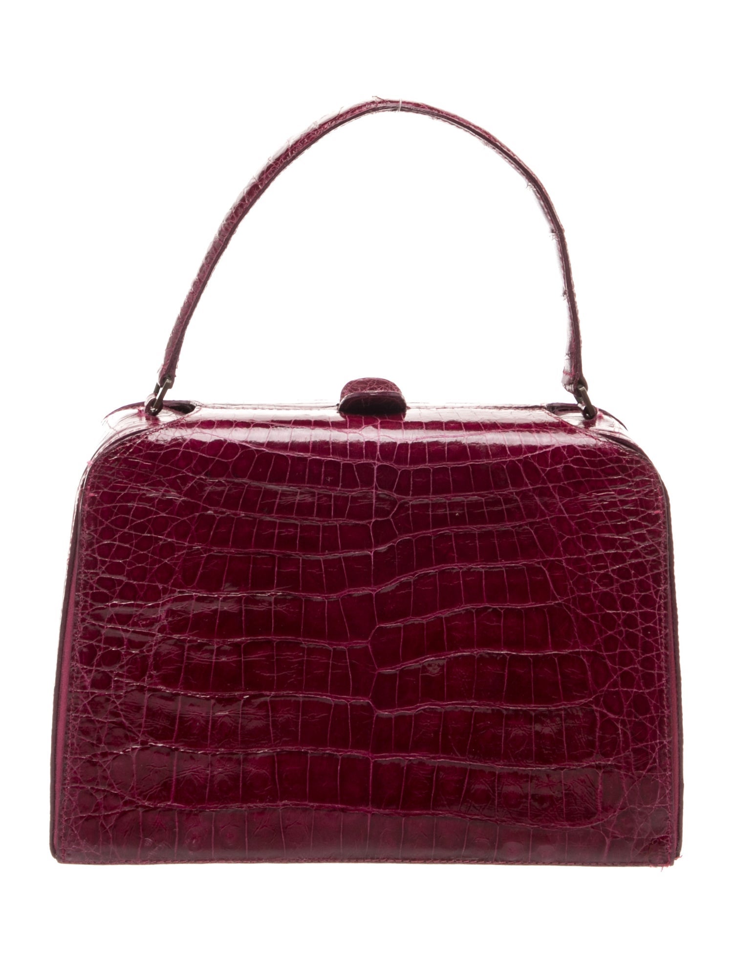 Crocodile Top Handle Bag