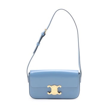 Calfskin Triomphe Shoulder Bag Claude