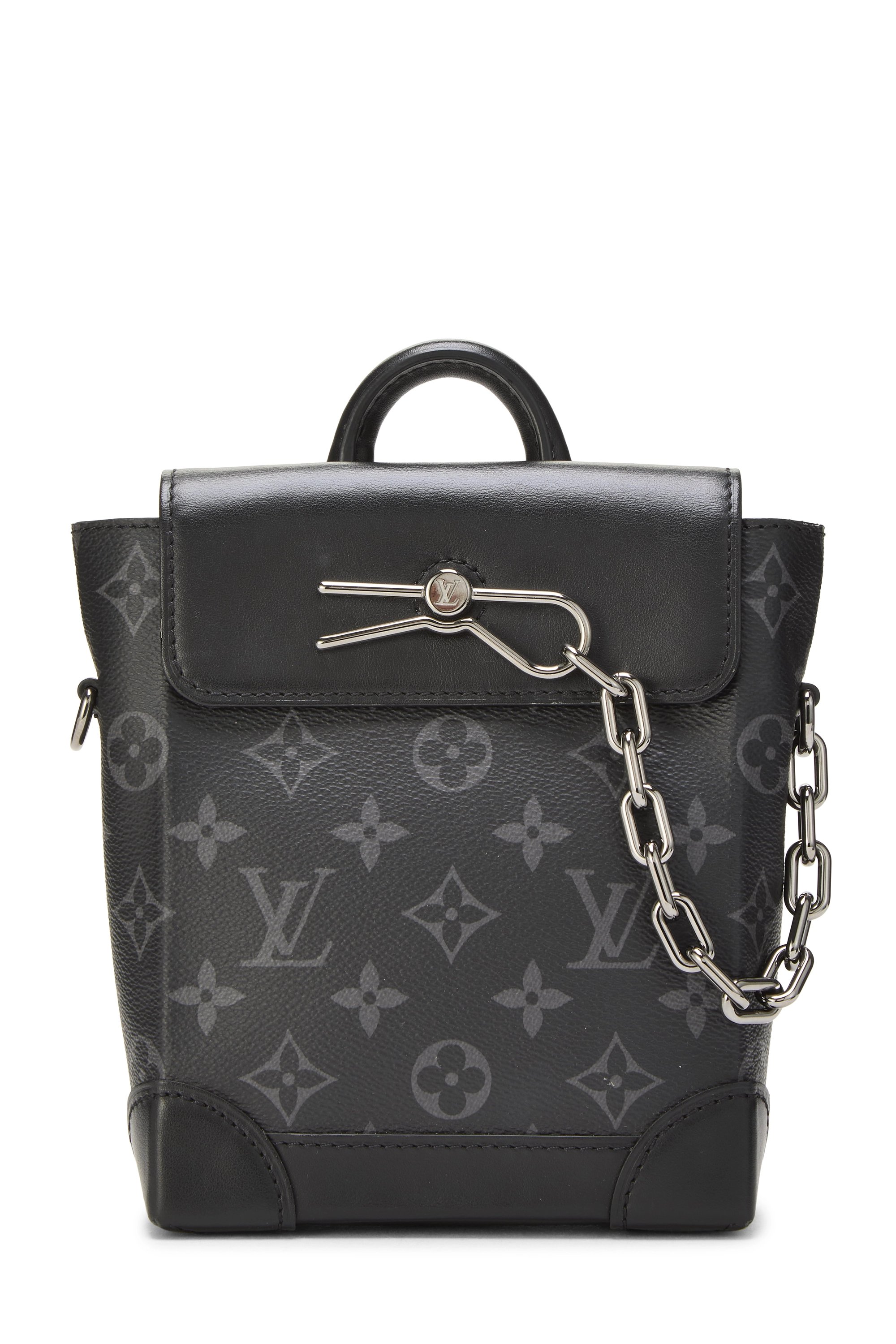 Black Monogram Canvas Eclipse Steamer Nano