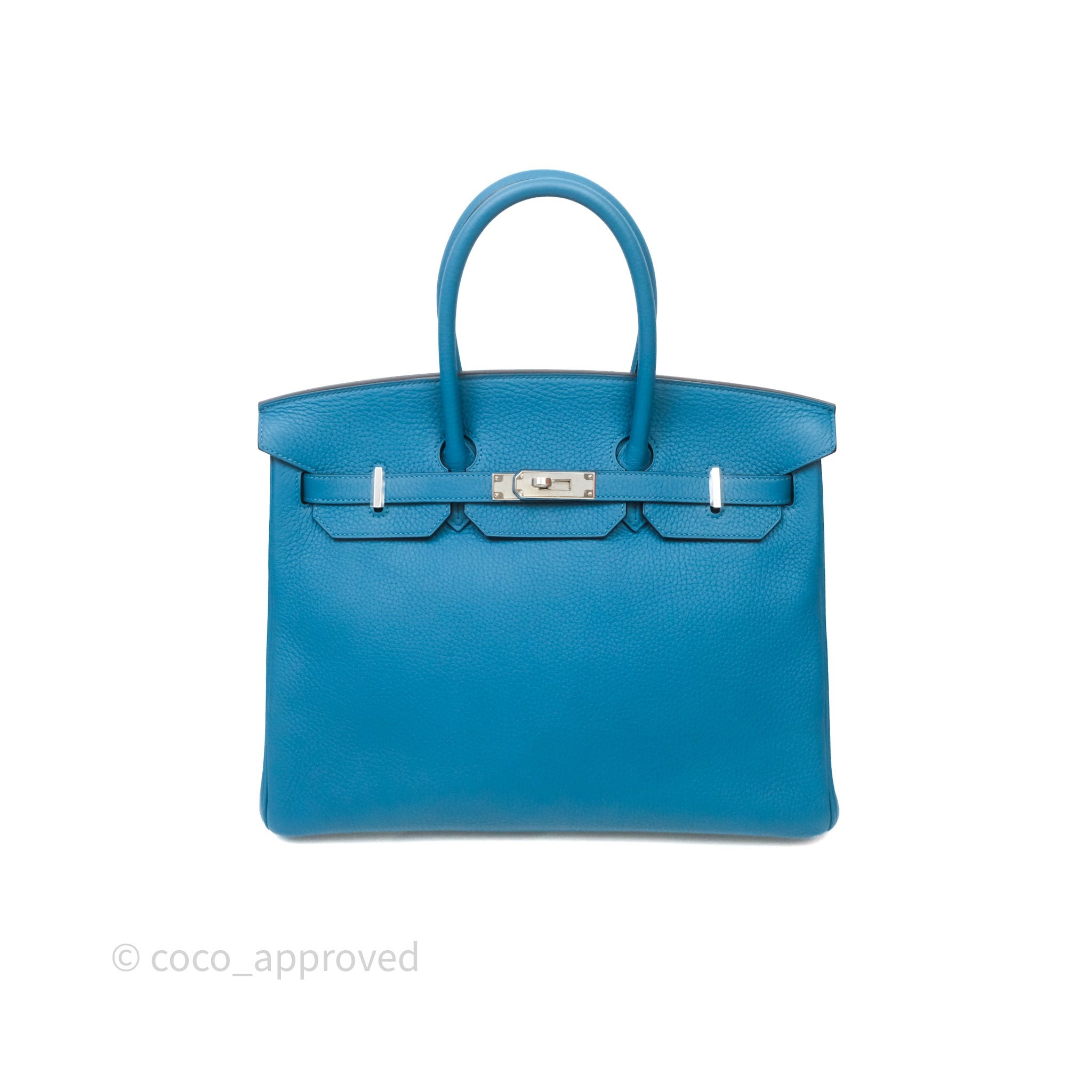 Hermès Birkin 35 Blue Izmir 7W Togo Palladium Hardware