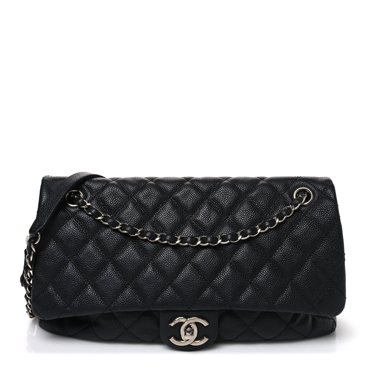 Chanel Caviar Quilted Jumbo Easy Flap Black