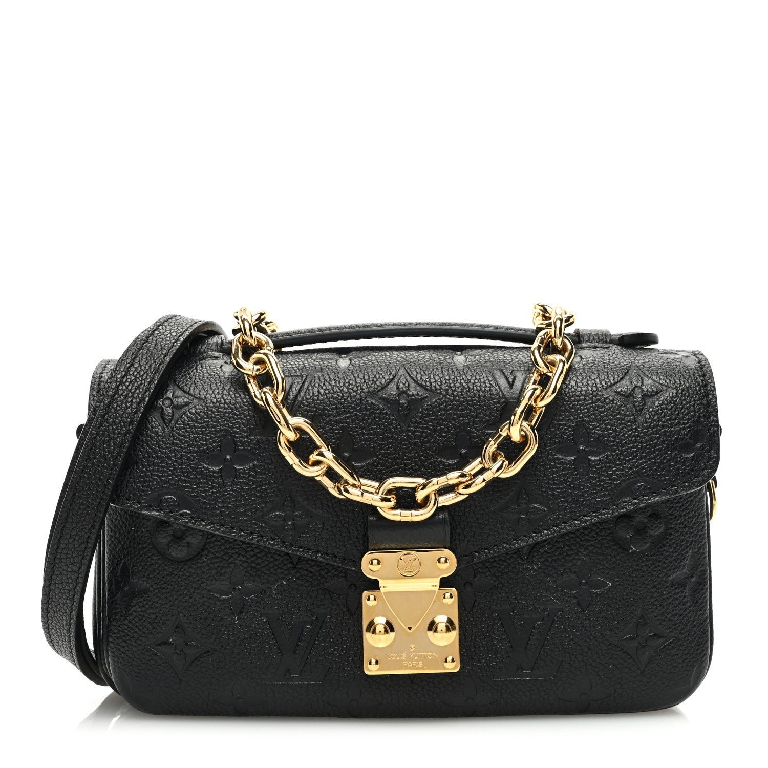 Louis Vuitton Empreinte Pochette Metis East West Black