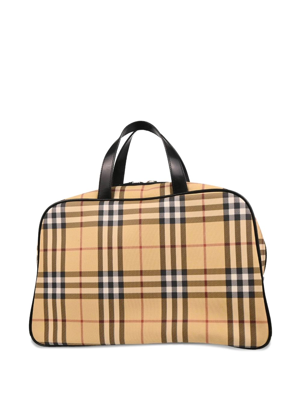 1990-2000s Vintage Check pattern duffle bag