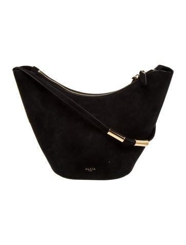 Alaia Suede Shape Small
