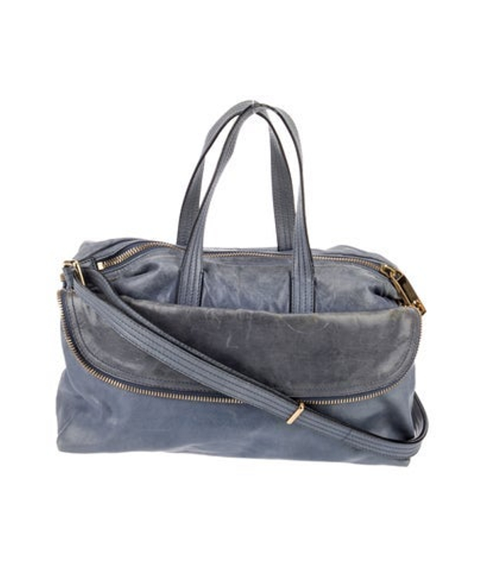 Fendi Leather Goatskin Zip It Satchel