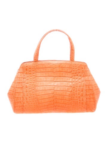 Crocodile Top Handle Bag