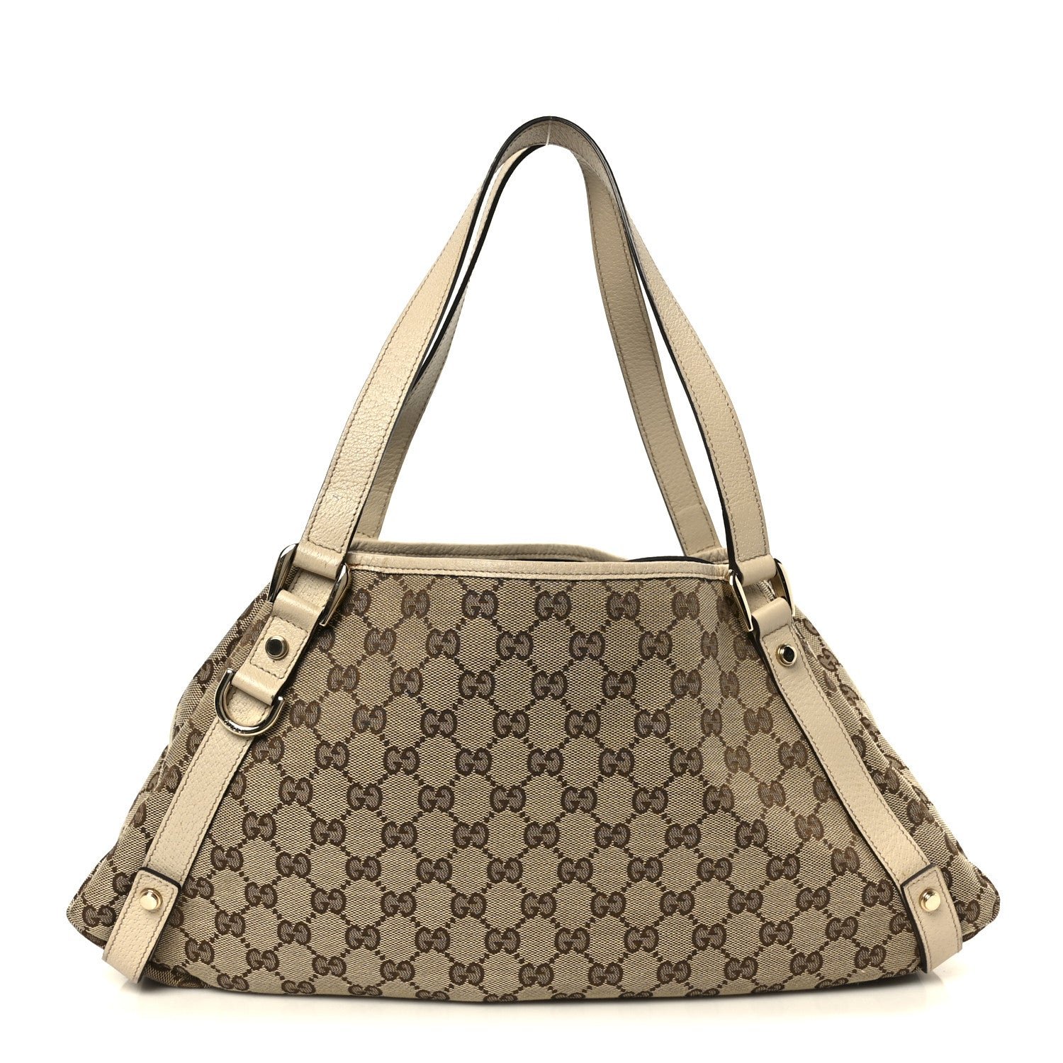 Gucci Monogram Medium Abbey Shoulder Bag Off White