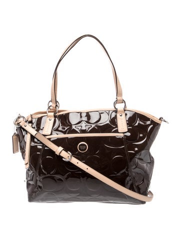 Patent Leather Top Handle Bag