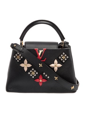 Leather Mechanical Flowers Smile Capucines MM