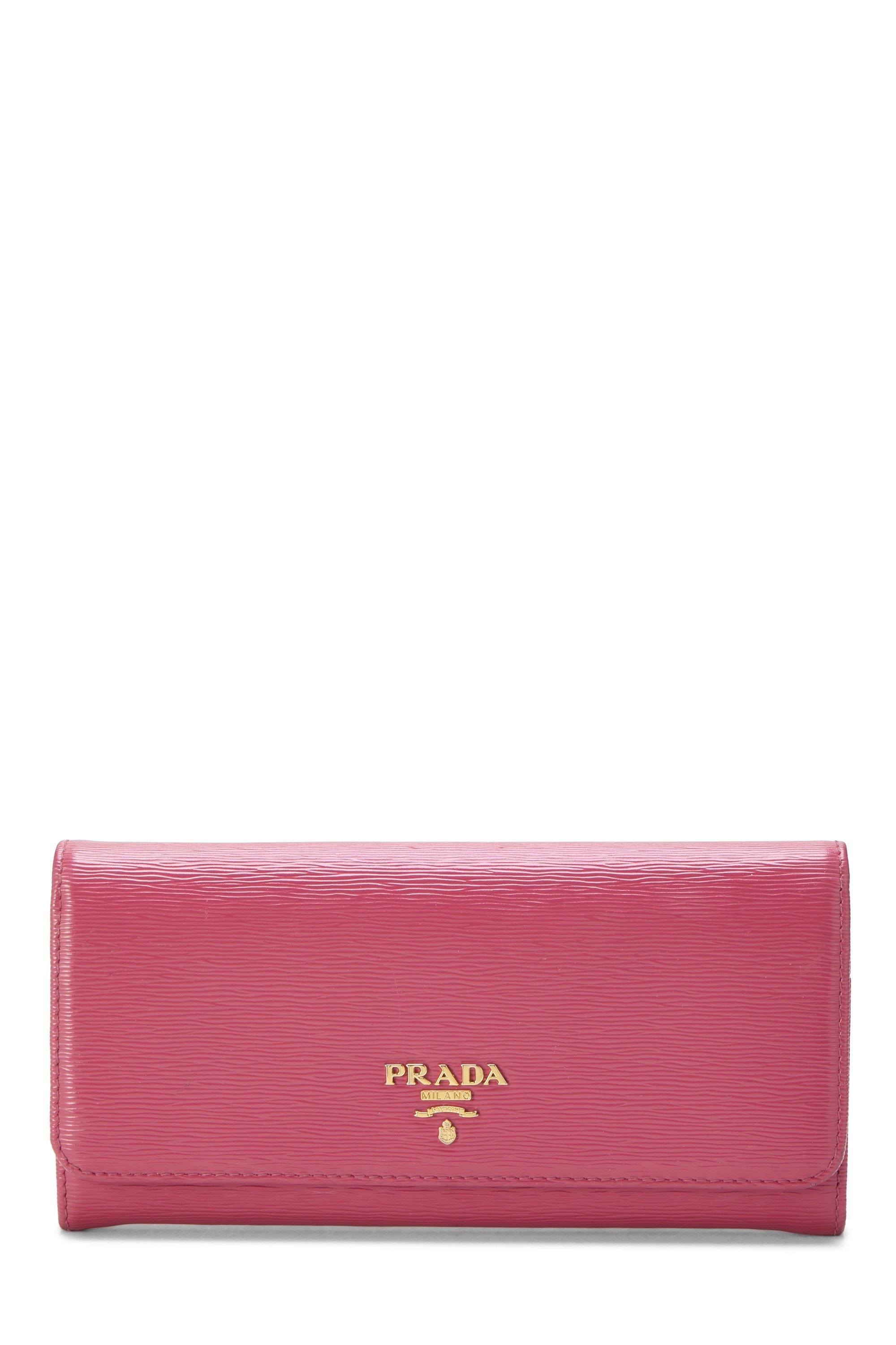 Pink Vitello Move Continental Wallet
