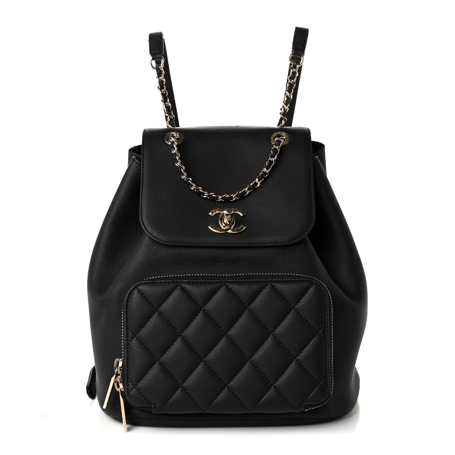 Chanel Caviar Quilted Business Affinity Backpack Black