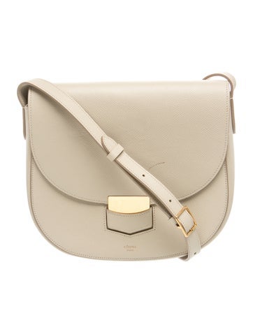 Leather Celine Leather Trotteur Small