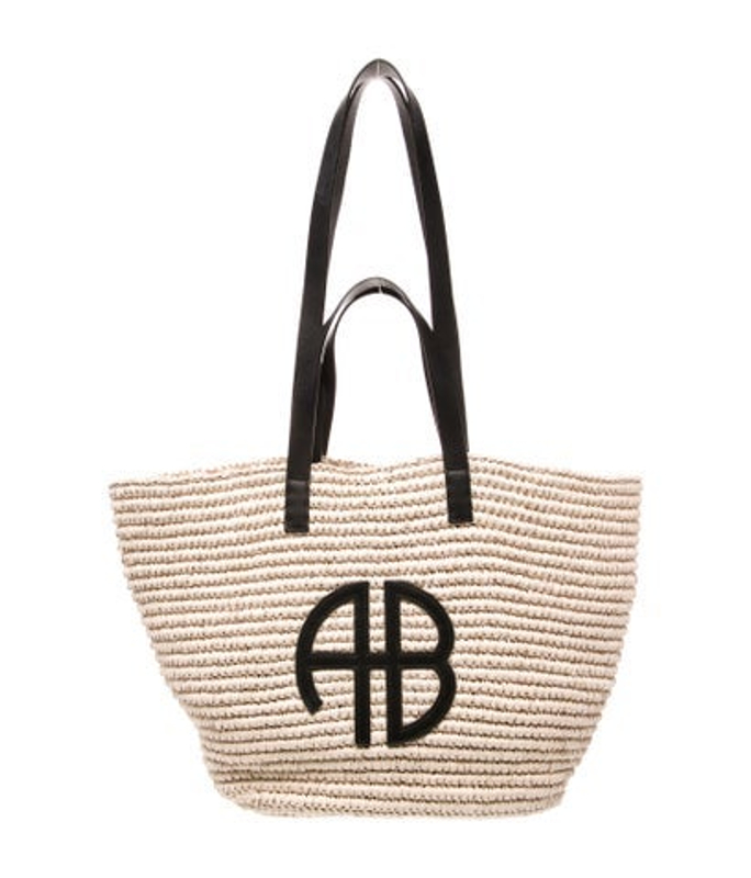 Anine Bing Bing Raffia Top Handle Bag