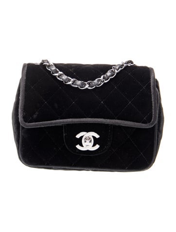 Mini Velvet Square Flap Bag
