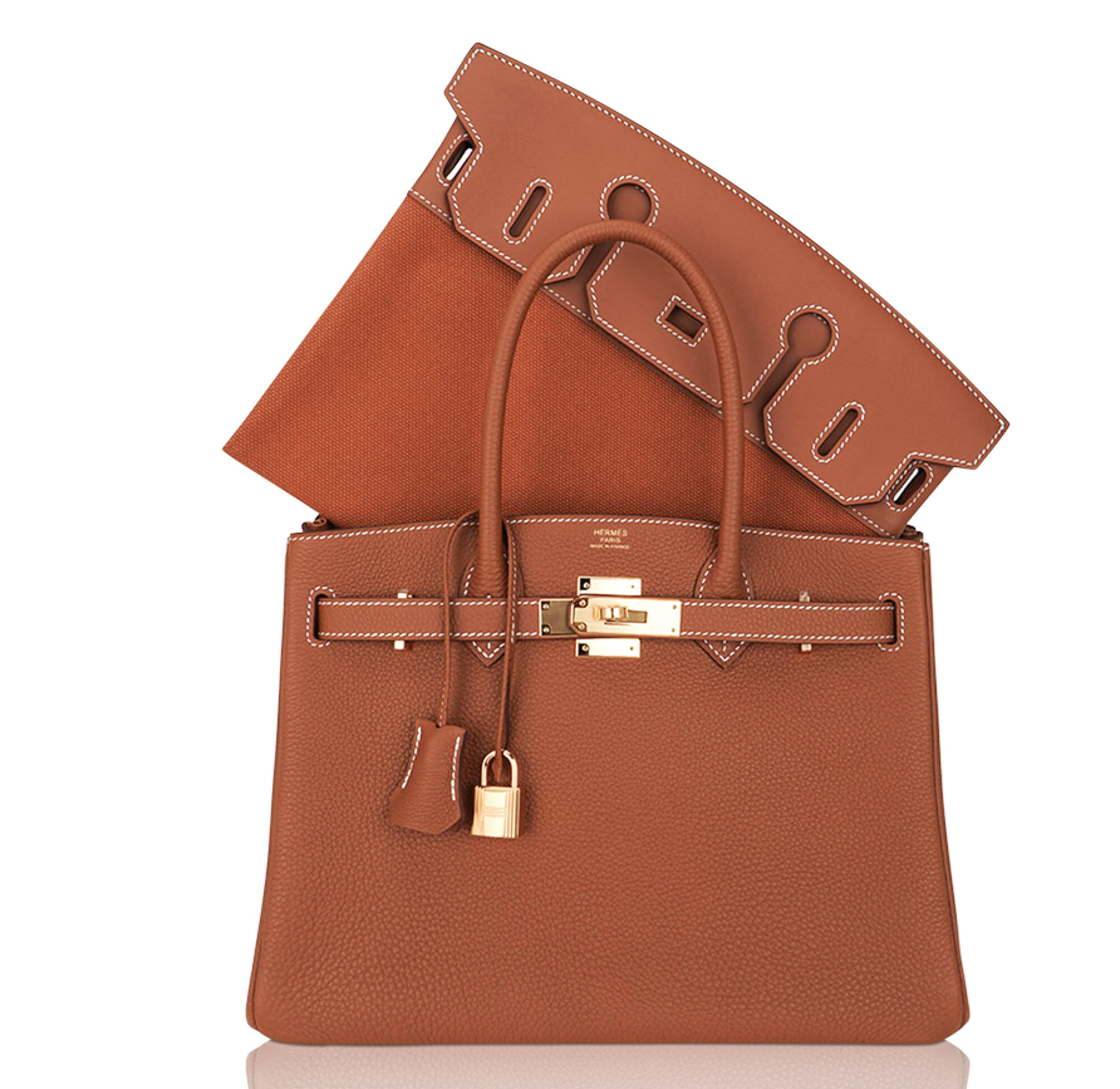 Hermes Limited Edition Birkin 30 3 in 1 Gold Togo Leather Gold Hardware