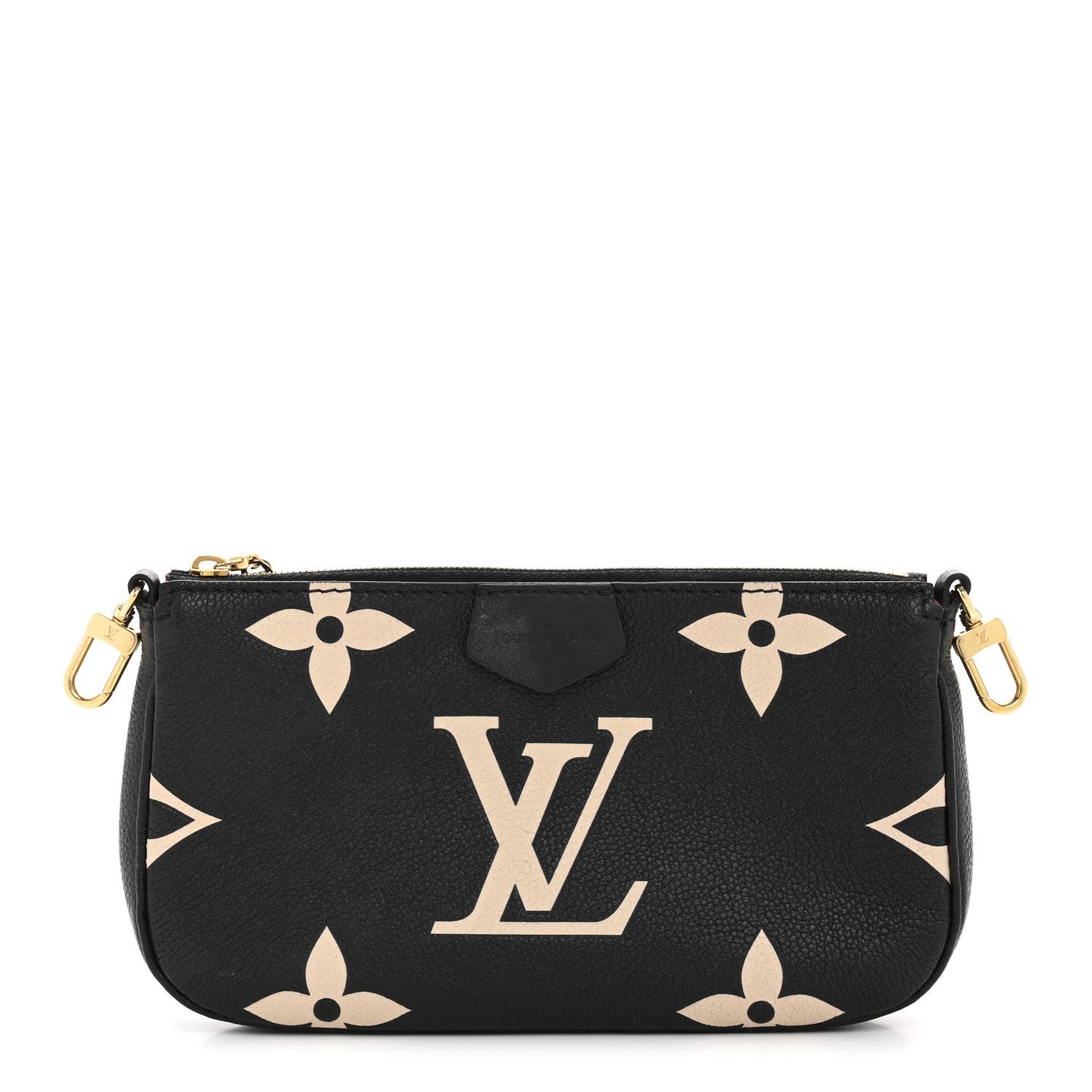 Louis Vuitton Empreinte Monogram Giant Multi Pochette Accessories Mini Pochette Black Beige