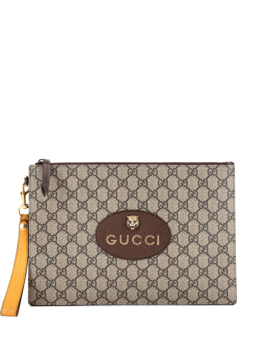 Neo Vintage Wristlet Pouch GG Coated Canvas clutch bag