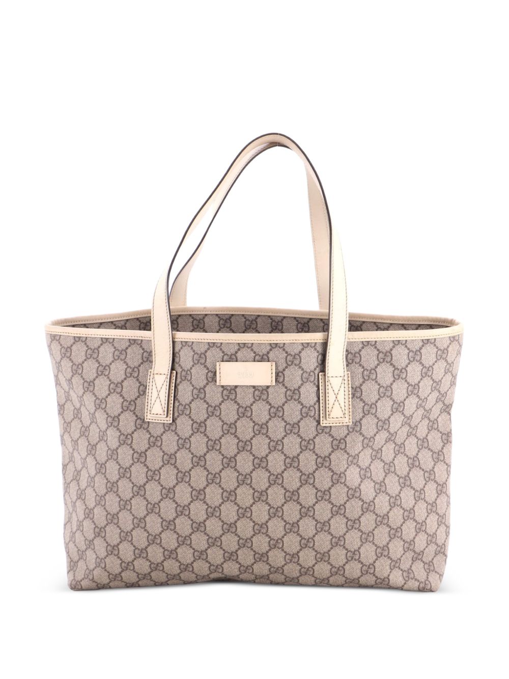 Plus GG Coated Canvas with Leather Medium tote bag