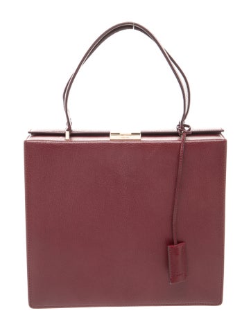 Leather Top Handle Bag