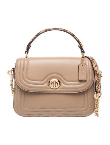 Leather Top Handle Bag