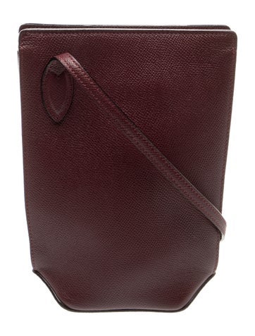Valextra Leather Messenger Bag