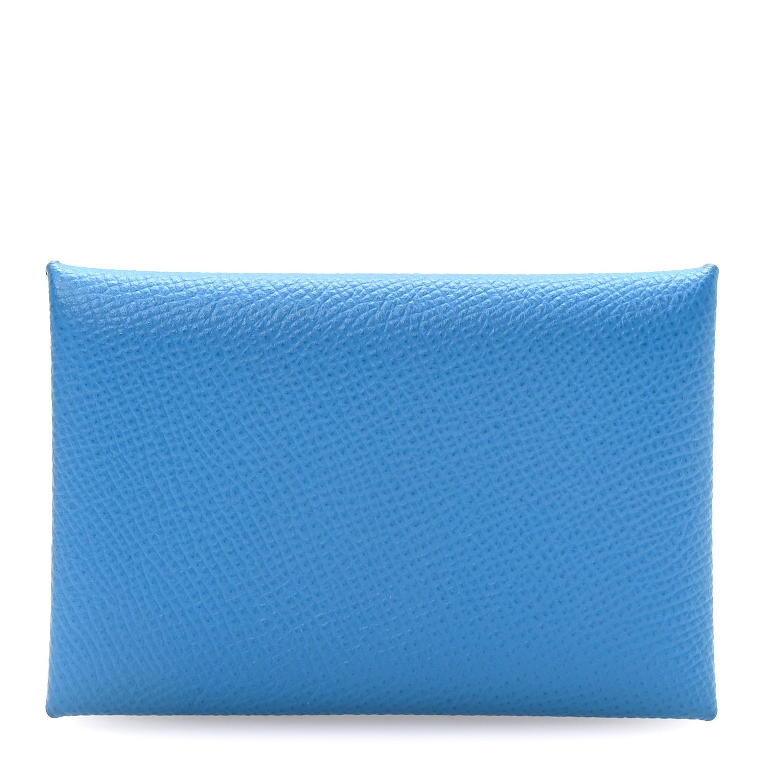 Hermes Epsom Calvi Card Case Bleu Zanzibar