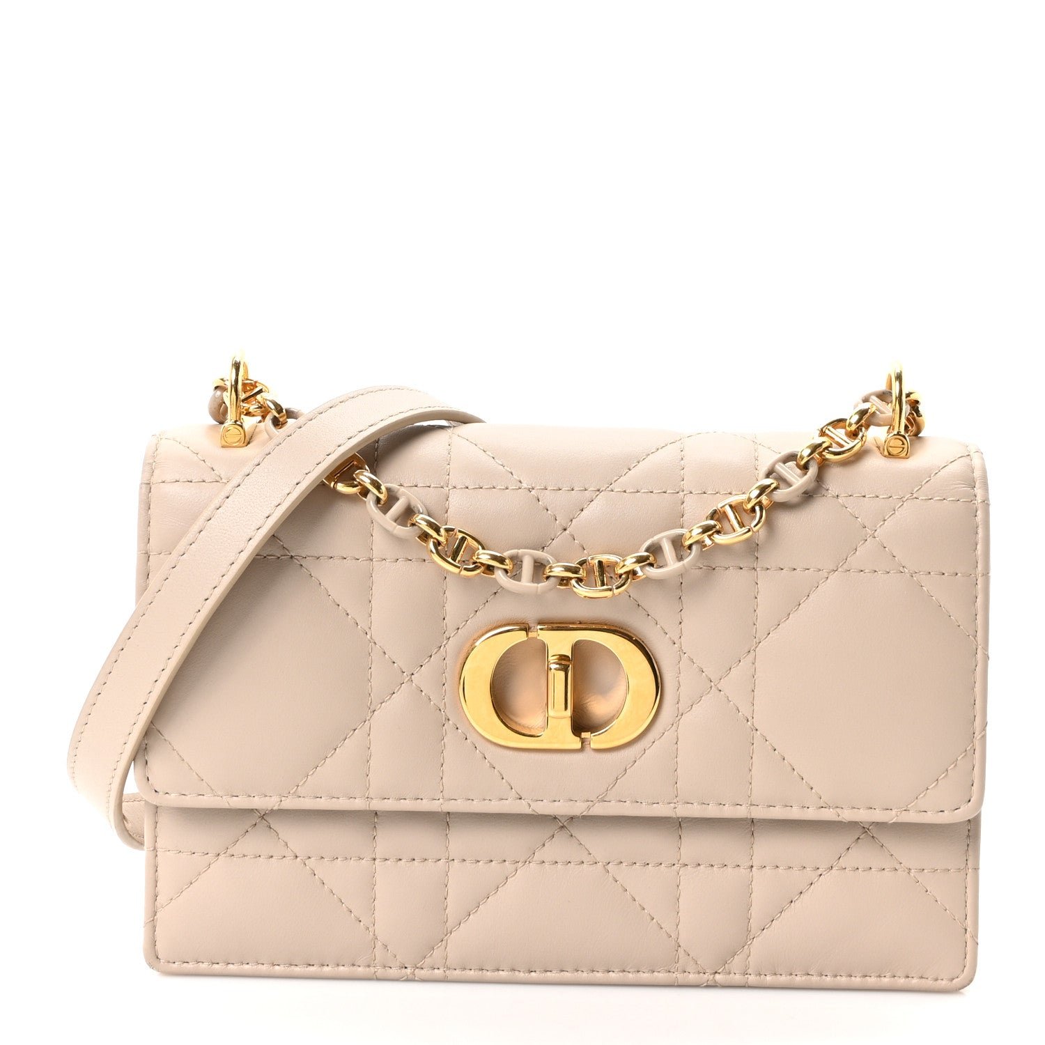 Dior Lambskin Macrocannage Mini Miss Caro Bag Caramel Beige