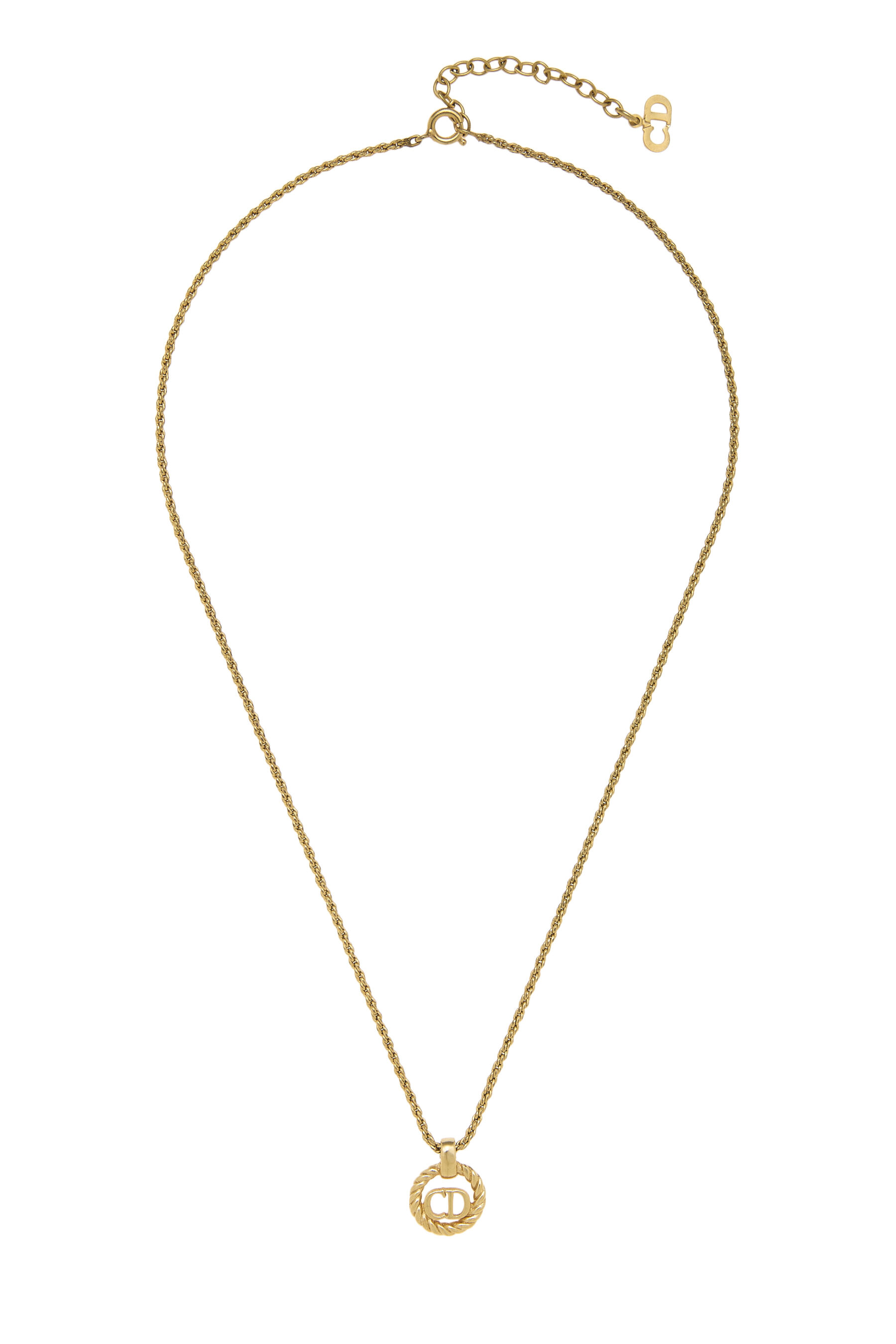 Dior Gold 'CD' Necklace