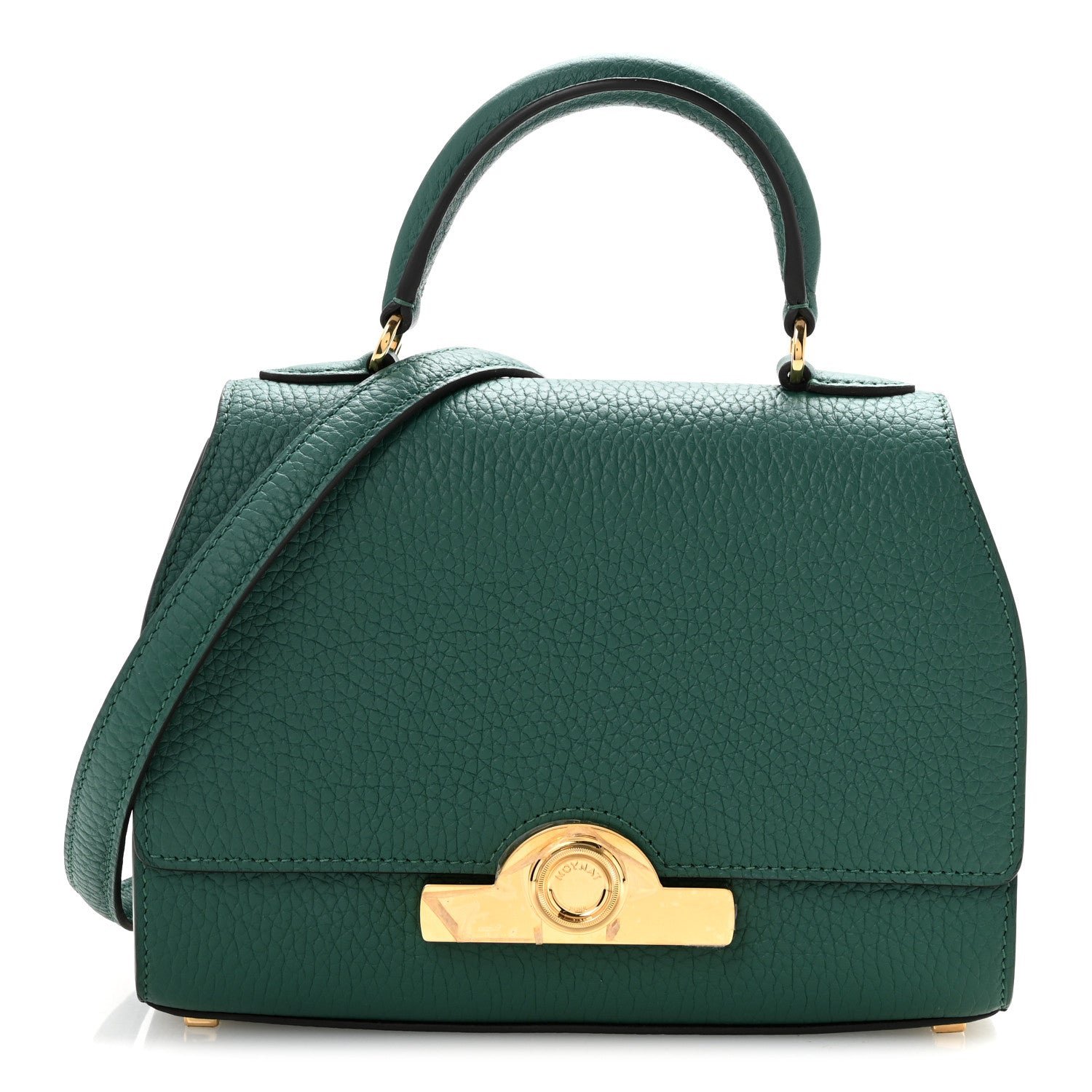 Moynat Taurillon Blush Rejane BB Emerald