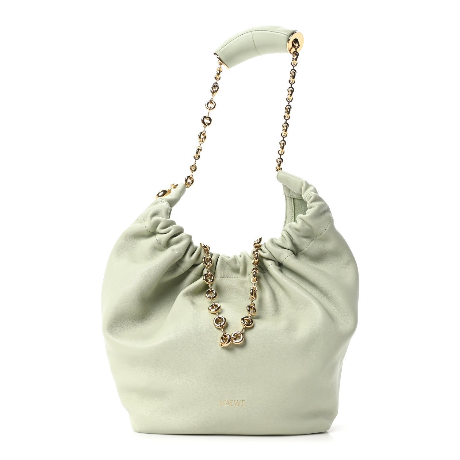Loewe Loewe Mellow Nappa Lambskin Small Squeeze Bag Spring Jade