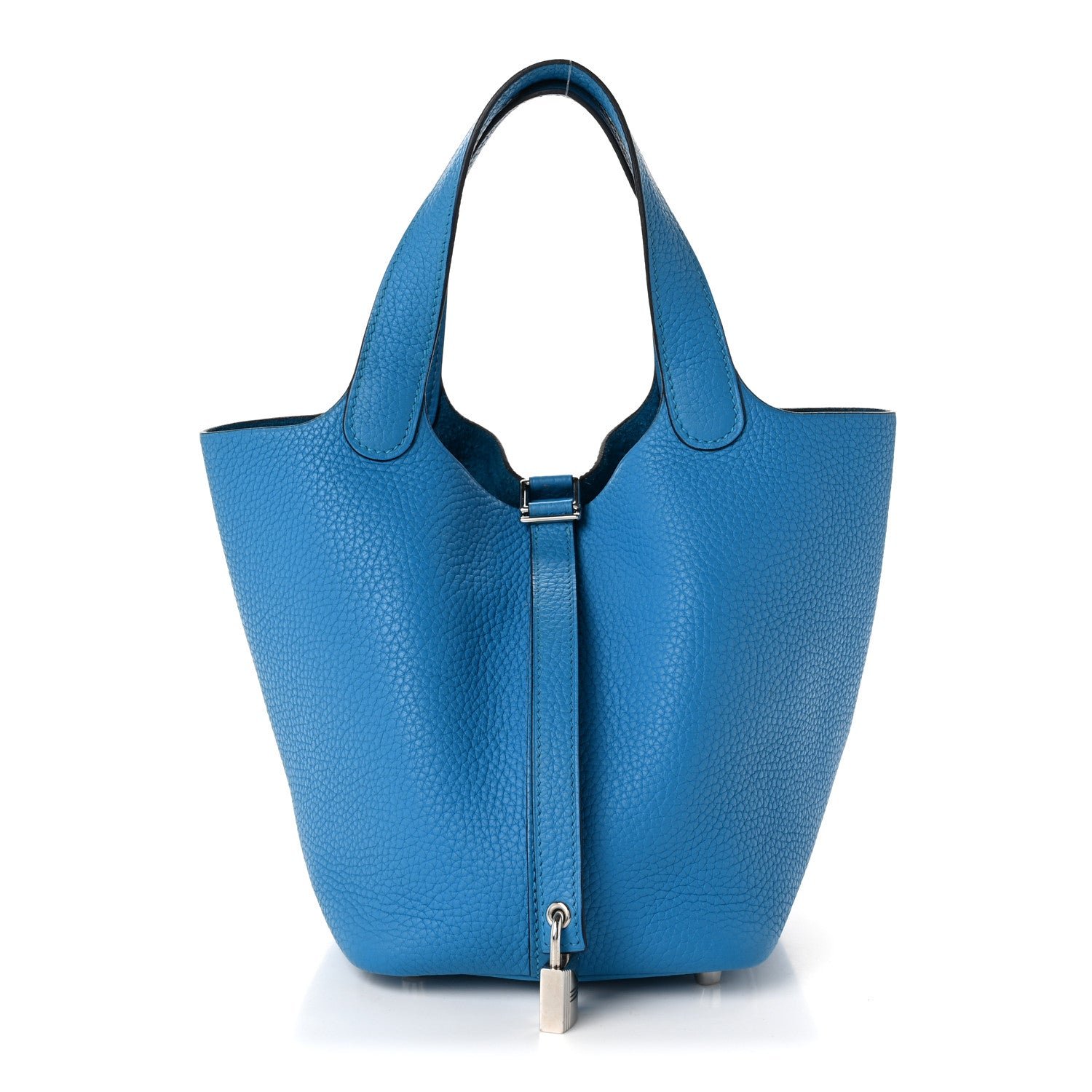 Hermes Taurillon Clemence Picotin Lock 18 PM Bleu Frida