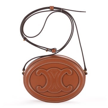 Leather Cuir Triomphe Oval Purse