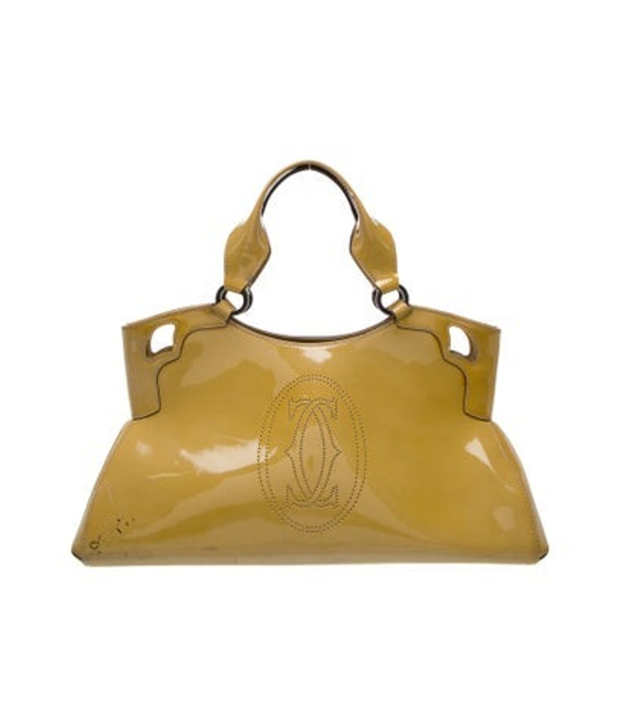 Cartier Patent Leather Top Handle Bag