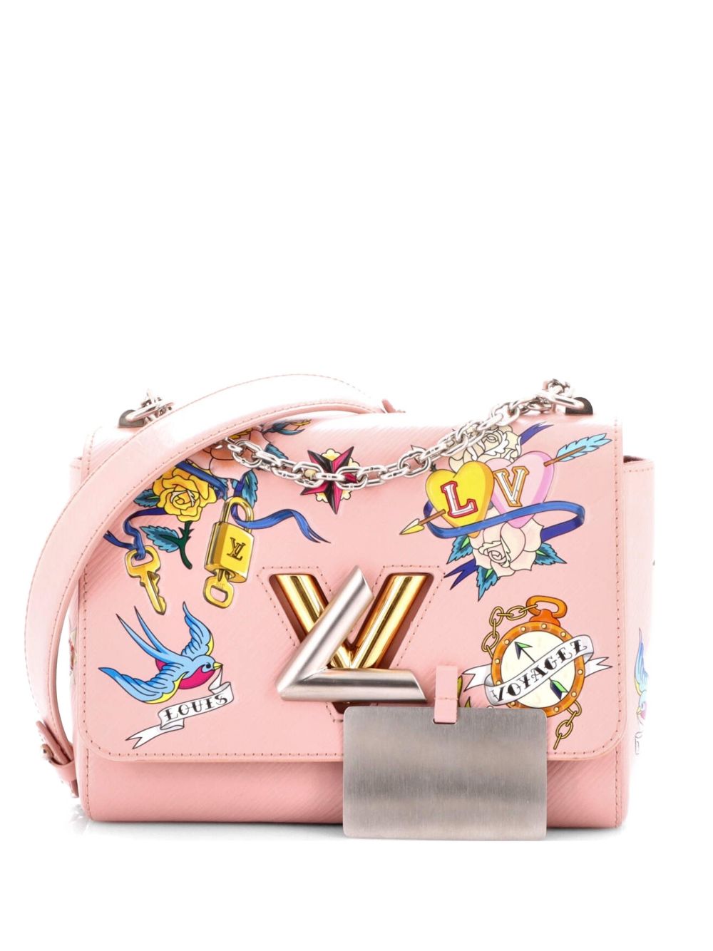 Louis Vuitton Twist Handbag Limited Edition Tattoos Epi Leather MM shoulder bag
