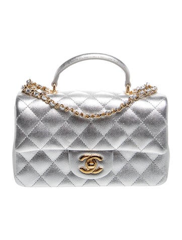 Mini Rectangle Single Flap Top Handle Bag