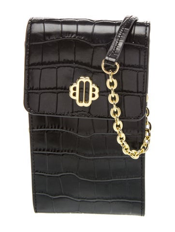 Maje Patent Leather Crossbody Bag