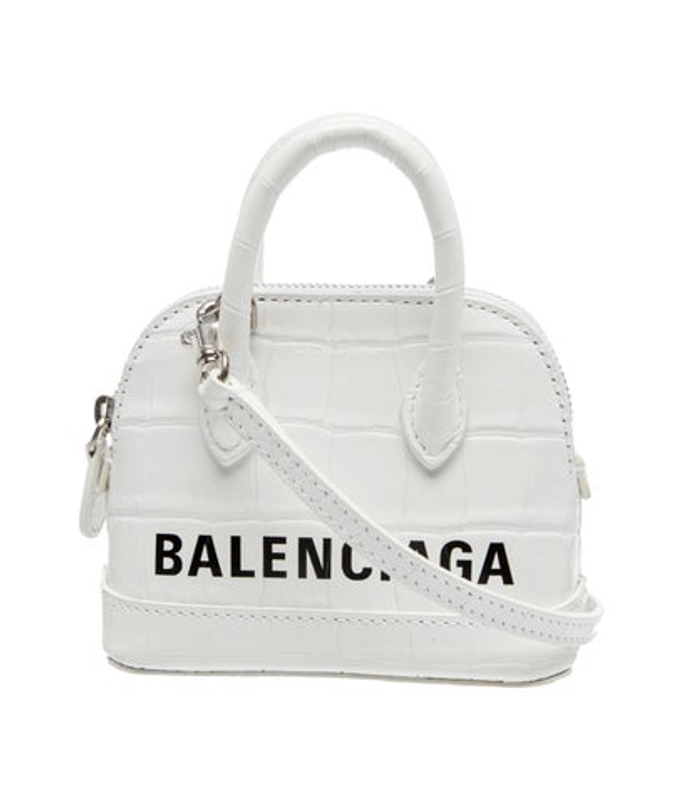 Balenciaga Embossed Leather Shoulder Bag