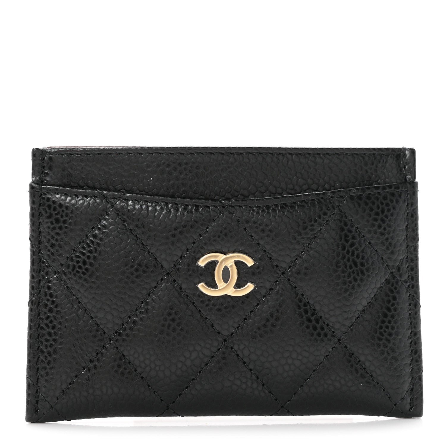 Chanel Caviar Quilted Card Holder Black