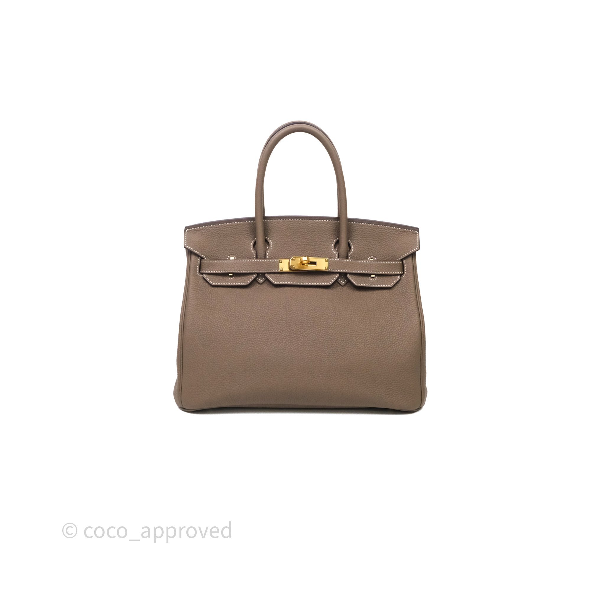 Hermès Birkin 30 Etoupe 18 Togo Gold Hardware