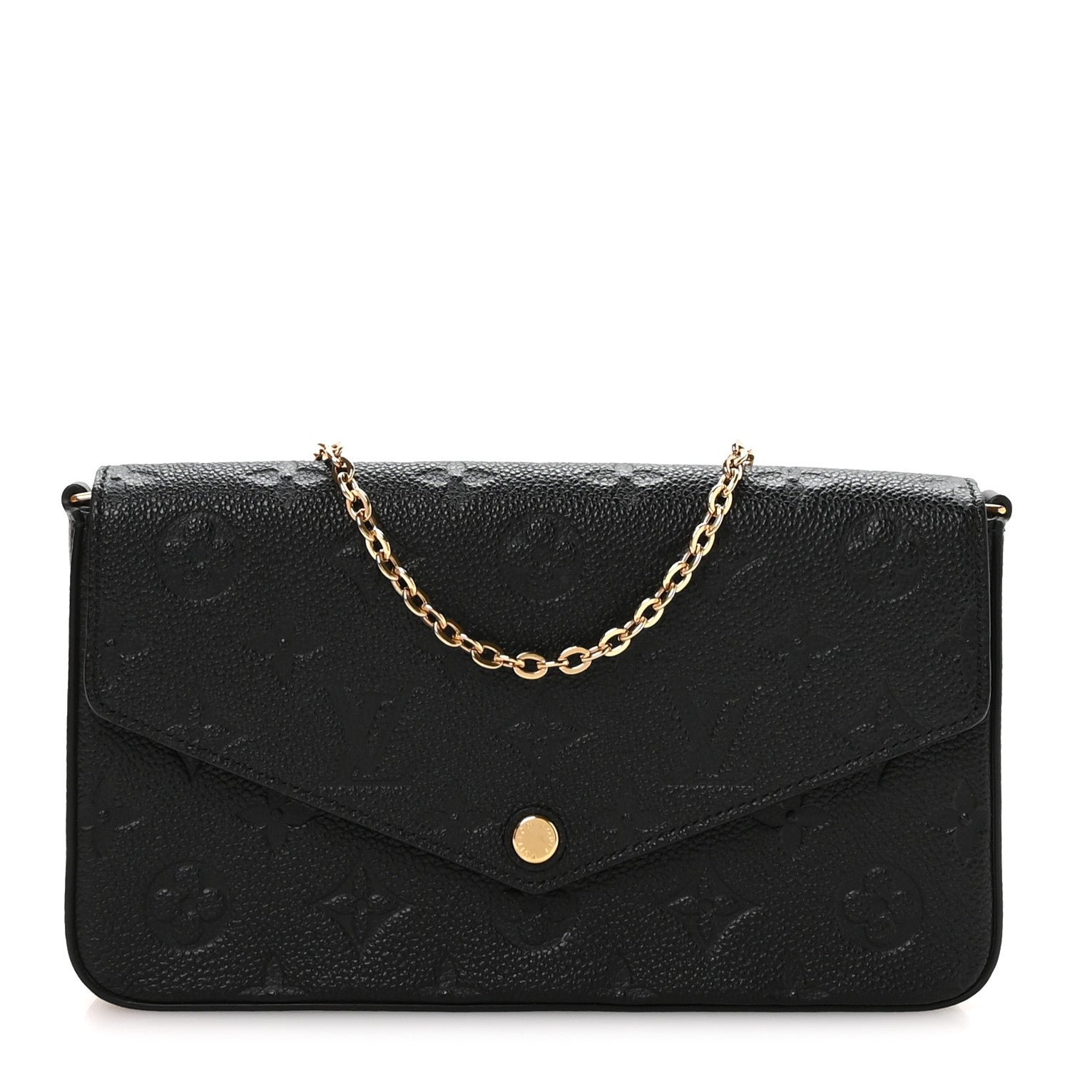 Louis Vuitton Louis Vuitton Empreinte Pochette Felicie Chain Wallet Black