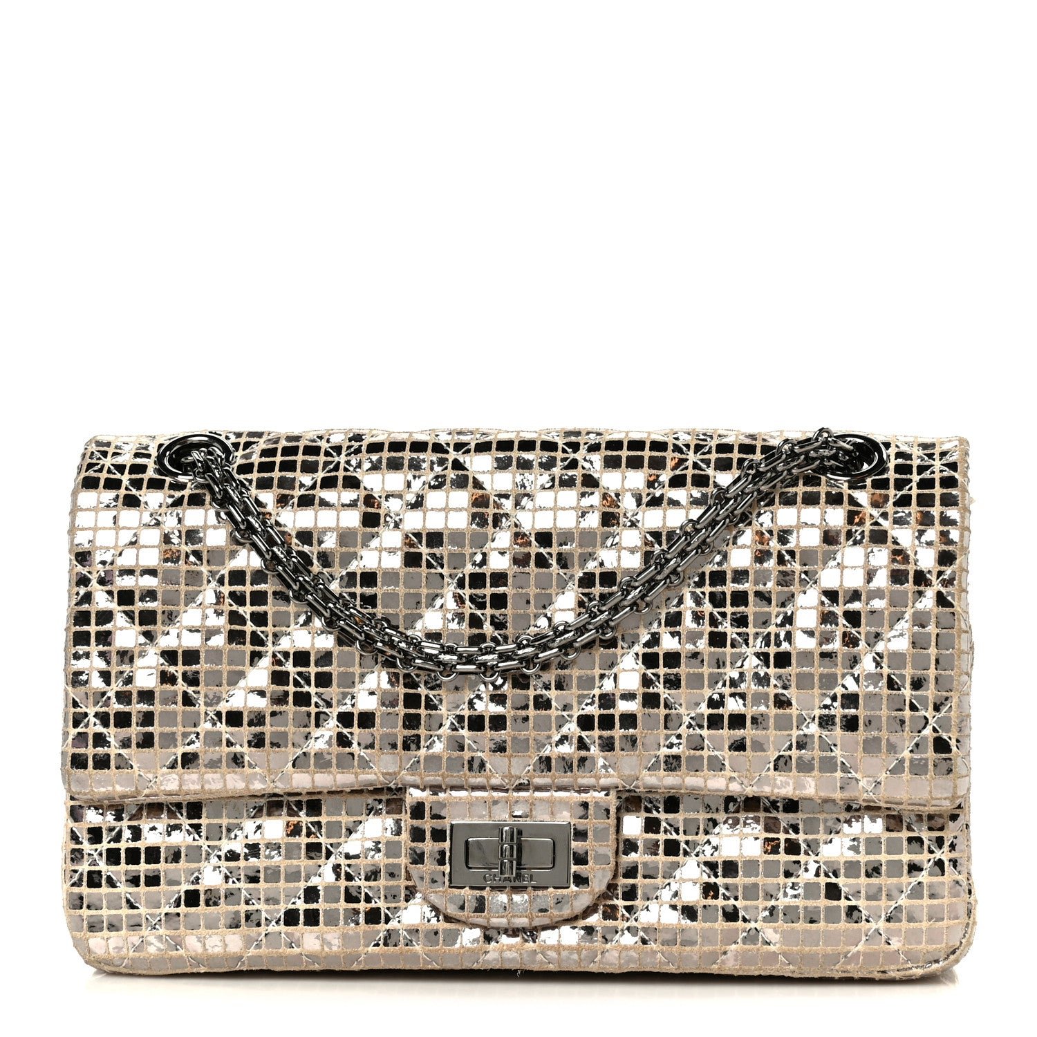 Chanel Mirror 2.55 Reissue 225 Flap Silver
