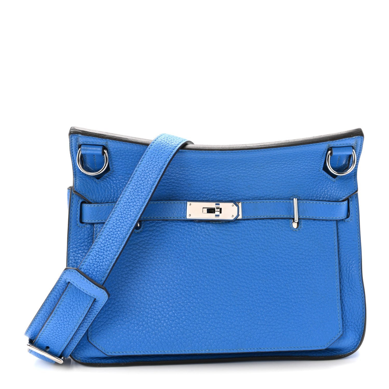 Hermes Taurillon Clemence Jypsiere 28 Bleu Hydra